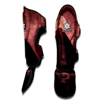 Bloody Moon Pyramid Print Muay Thai Shin Guard