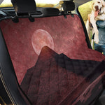 Bloody Moon Pyramid Print Pet Car Back Seat Cover