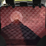 Bloody Moon Pyramid Print Pet Car Back Seat Cover