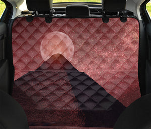 Bloody Moon Pyramid Print Pet Car Back Seat Cover