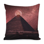 Bloody Moon Pyramid Print Pillow Cover