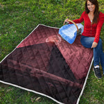 Bloody Moon Pyramid Print Quilt