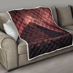 Bloody Moon Pyramid Print Quilt