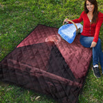 Bloody Moon Pyramid Print Quilt