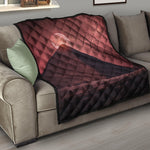 Bloody Moon Pyramid Print Quilt