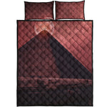 Bloody Moon Pyramid Print Quilt Bed Set