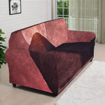 Bloody Moon Pyramid Print Sofa Cover