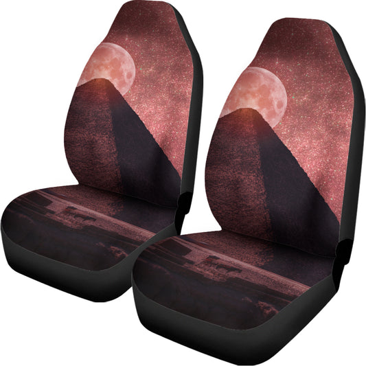 Bloody Moon Pyramid Print Universal Fit Car Seat Covers