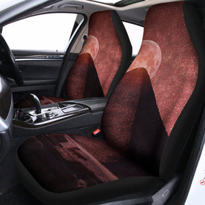 Bloody Moon Pyramid Print Universal Fit Car Seat Covers