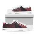 Bloody Moon Pyramid Print White Low Top Sneakers