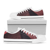 Bloody Moon Pyramid Print White Low Top Shoes