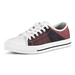 Bloody Moon Pyramid Print White Low Top Shoes