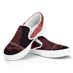 Bloody Moon Pyramid Print White Slip On Shoes