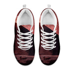 Bloody Moon Pyramid Print White Sneakers