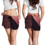 Bloody Moon Pyramid Print Women's Shorts