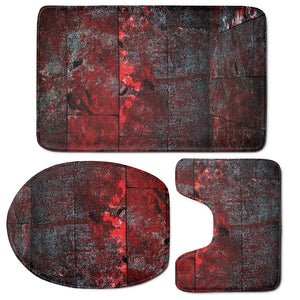 Bloody Room Print 3 Piece Bath Mat Set