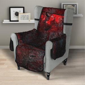 Bloody Room Print Armchair Protector