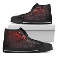 Bloody Room Print Black High Top Sneakers