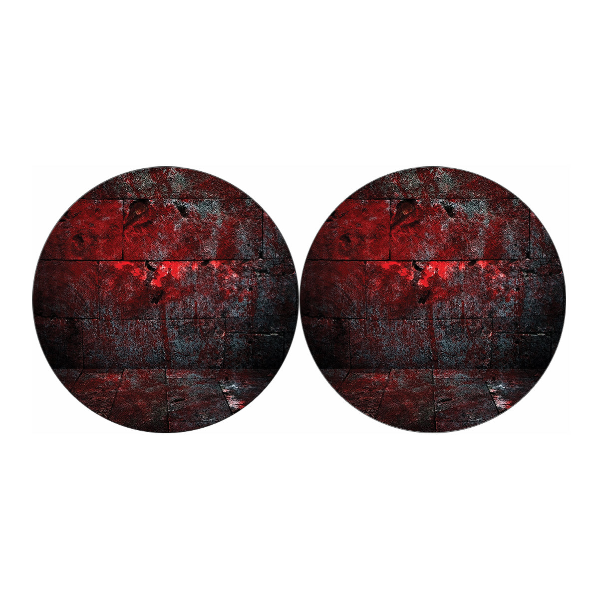 Bloody Room Print Car Coasters