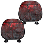 Bloody Room Print Car Headrest Covers