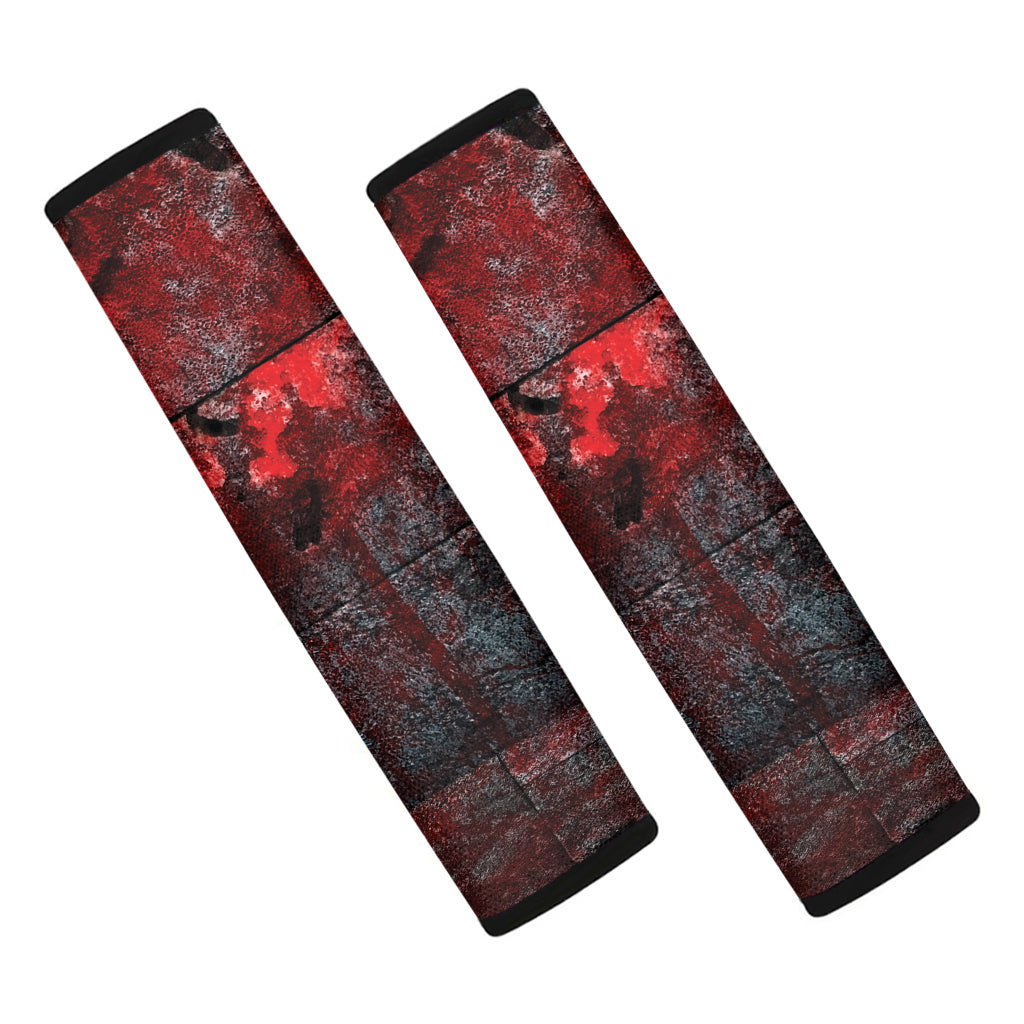 Bloody Room Print Car Seat Belt Covers