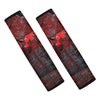 Bloody Room Print Car Seat Belt Covers