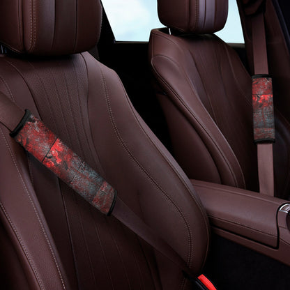Bloody Room Print Car Seat Belt Covers