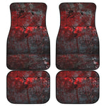 Bloody Room Print Front and Back Car Floor Mats