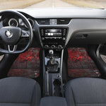 Bloody Room Print Front and Back Car Floor Mats