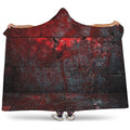 Bloody Room Print Hooded Blanket