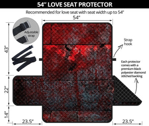 Bloody Room Print Loveseat Protector