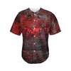 Bloody Room Print Men's Baseball Jersey