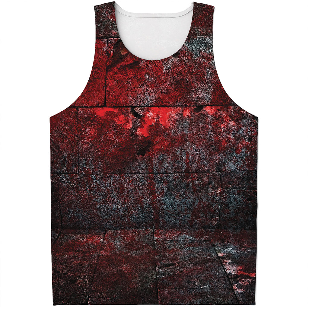 Bloody Room Print Men's Tank Top