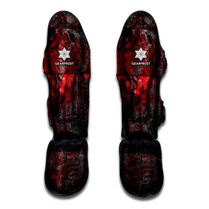 Bloody Room Print Muay Thai Shin Guard