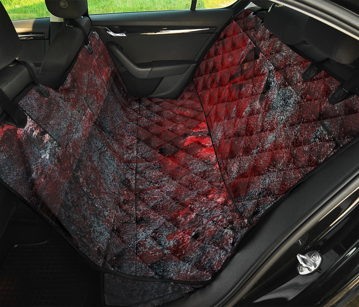 Bloody Room Print Pet Car Back Seat Cover