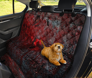 Bloody Room Print Pet Car Back Seat Cover