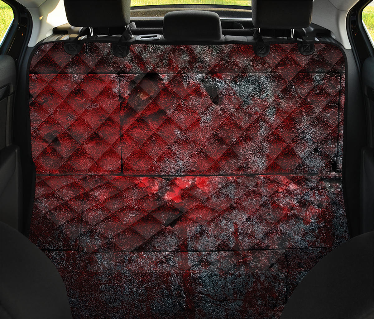 Bloody Room Print Pet Car Back Seat Cover