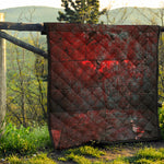 Bloody Room Print Quilt