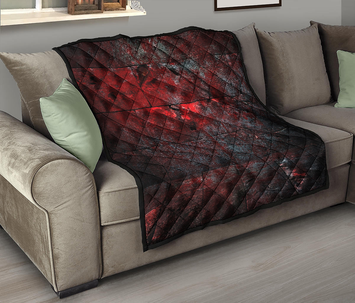 Bloody Room Print Quilt