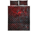 Bloody Room Print Quilt Bed Set
