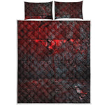 Bloody Room Print Quilt Bed Set
