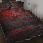 Bloody Room Print Quilt Bed Set