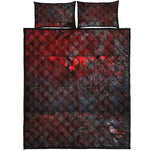 Bloody Room Print Quilt Bed Set
