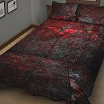 Bloody Room Print Quilt Bed Set