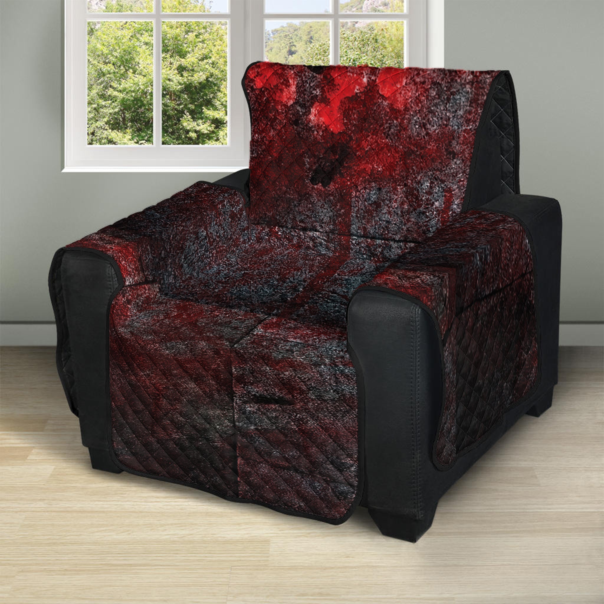 Bloody Room Print Recliner Protector