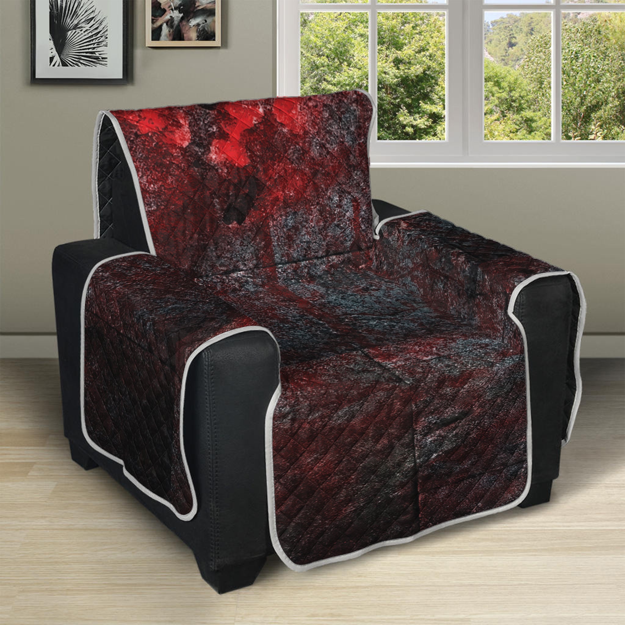 Bloody Room Print Recliner Protector