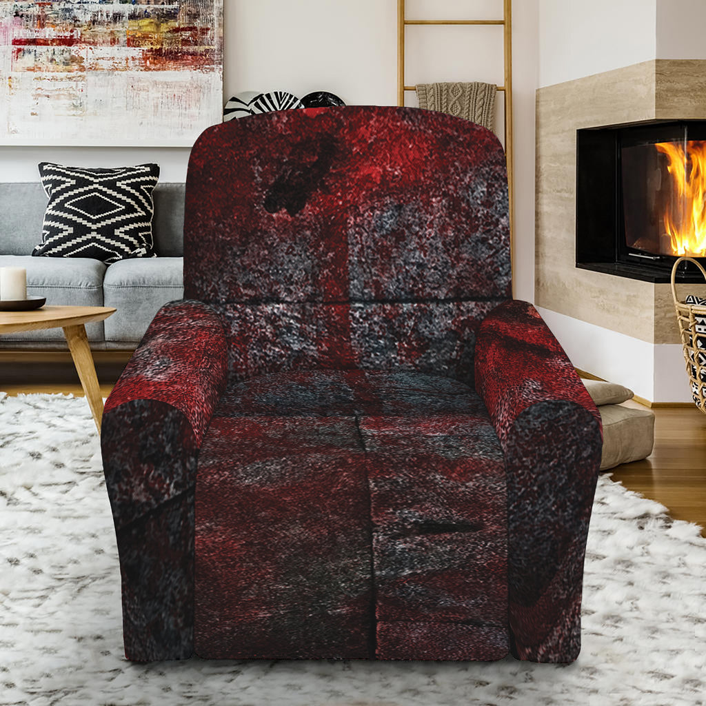 Bloody Room Print Recliner Slipcover