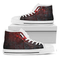 Bloody Room Print White High Top Sneakers