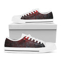 Bloody Room Print White Low Top Sneakers
