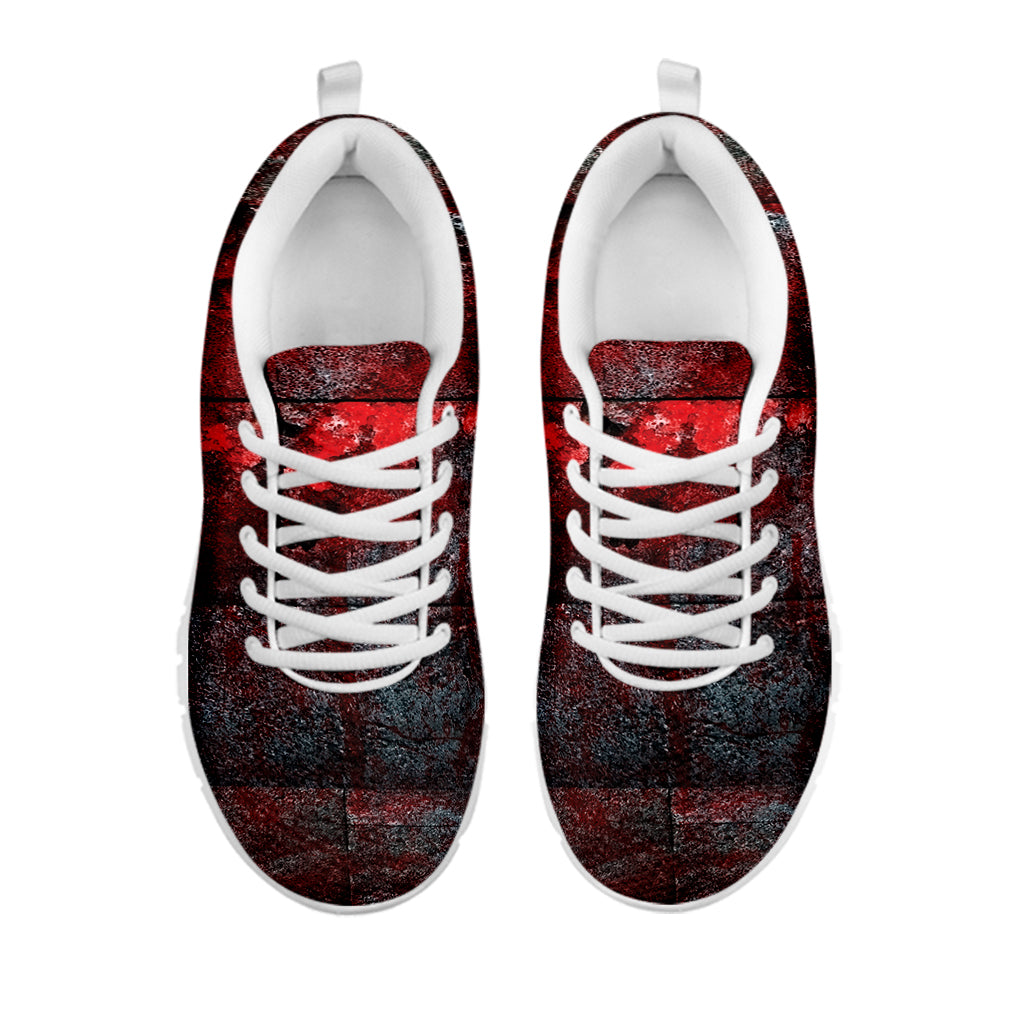 Bloody Room Print White Sneakers